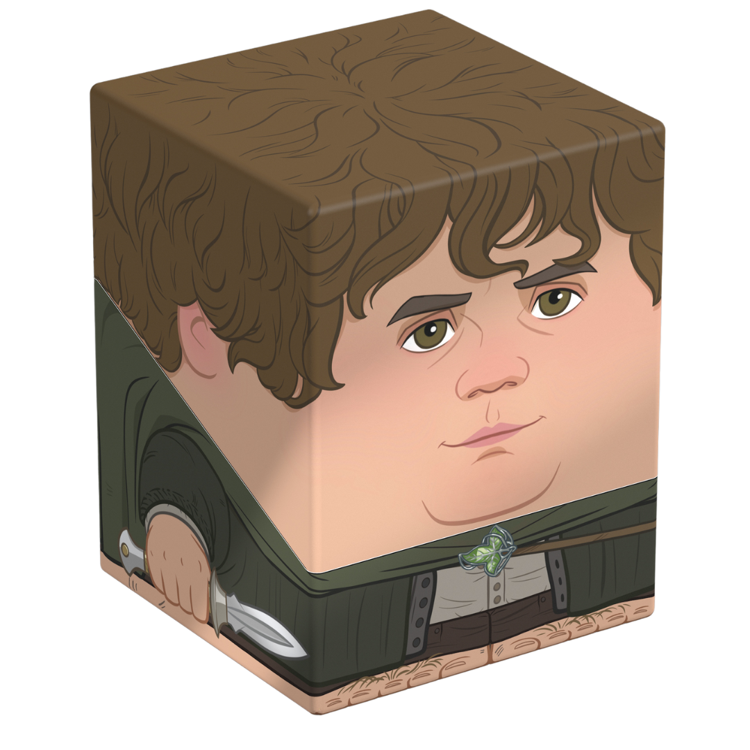 Ultimate Guard Squaroes 100+ deck box, Sam artwork, holds 100 double-sleeved standard cards, magnetic closure, stackable construction