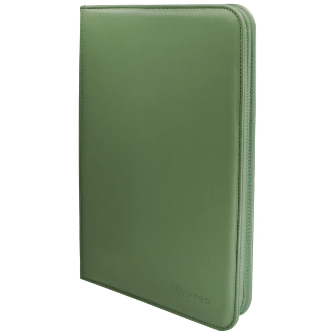 Ultra Pro 9 Pocket Pro Binder Vivid Cool Matcha, premium card binder with green cover and side-loading pages for safe and stylish trading card storage.