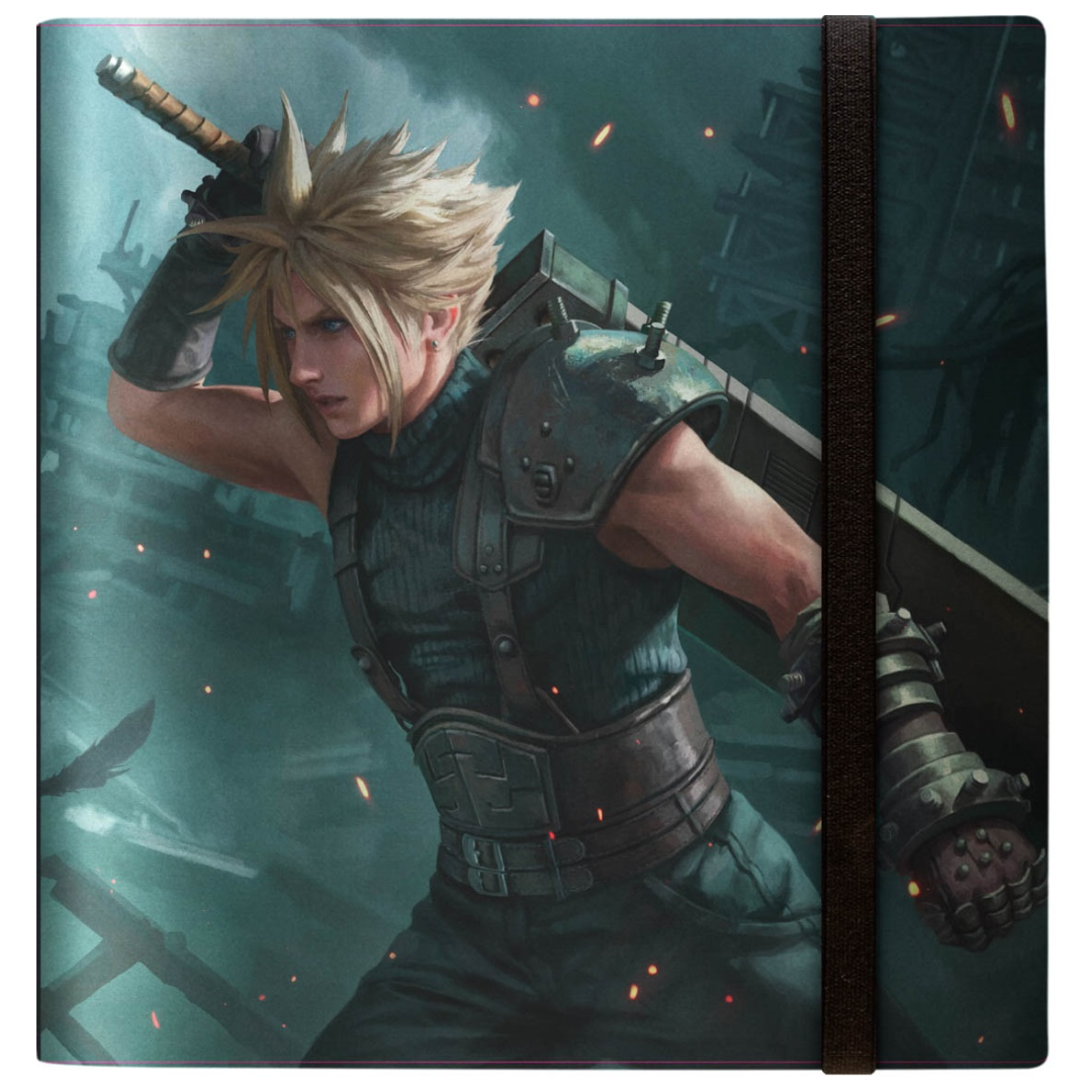 Ultra Pro 12-Pocket Pro-Binder featuring Cloud and Sephiroth from MTG Final Fantasy with leatherette cover and card-safe side-loading pages