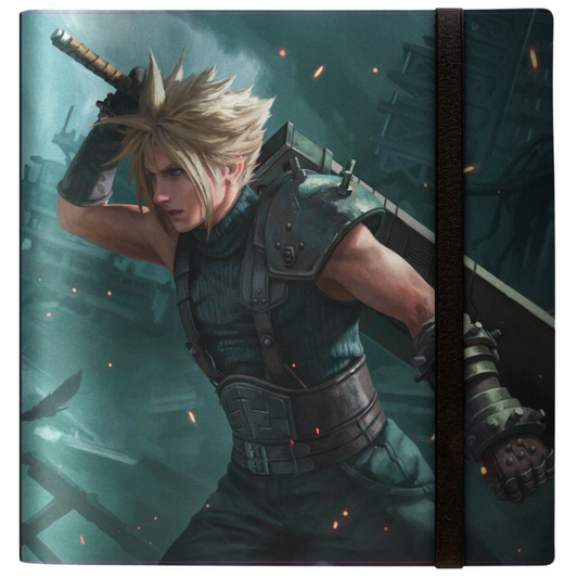 Ultra Pro 12-Pocket Pro-Binder featuring Cloud and Sephiroth from MTG Final Fantasy with leatherette cover and card-safe side-loading pages