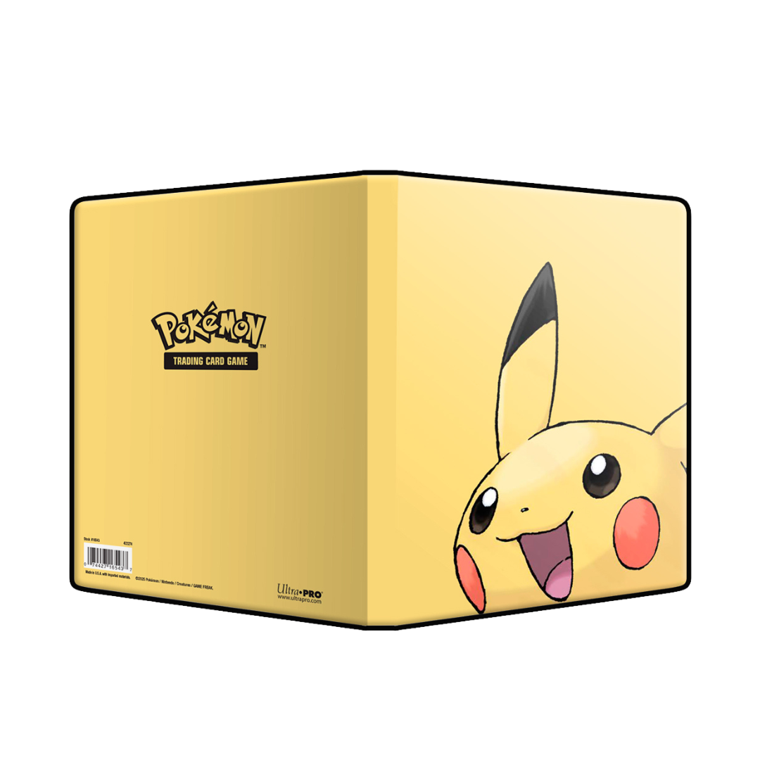 Ultra Pro 4-Pocket Portfolio Pokemon Pikachu 2025, high-quality storage solution with Pikachu design for keeping your Pokemon TCG collection safe and organized.







