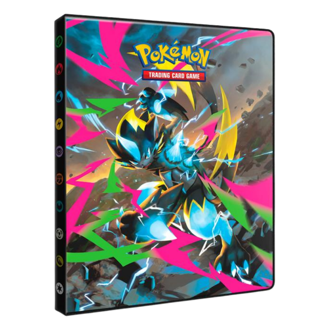 Ultra Pro Pokemon Pitch Black 4-Pocket Portfolio for trading card storage and display