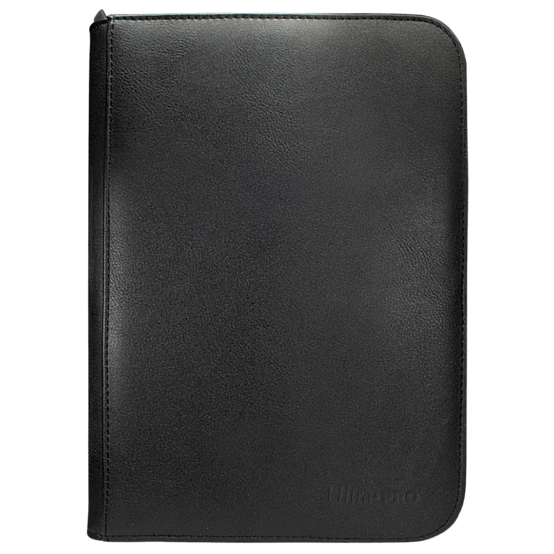 Ultra Pro Vivid Black 4 Pocket Pro Binder for trading card storage and organization