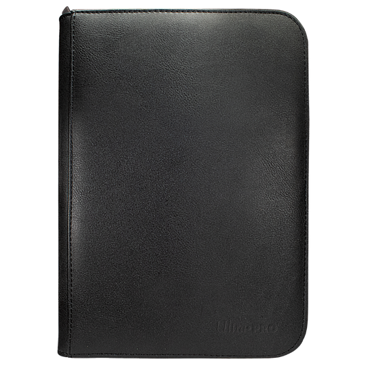 Ultra Pro Vivid Black 4 Pocket Pro Binder for trading card storage and organization