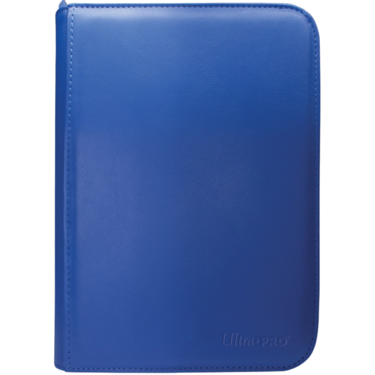 Ultra Pro Vivid Blue 4 Pocket Pro Binder for trading card storage and organization