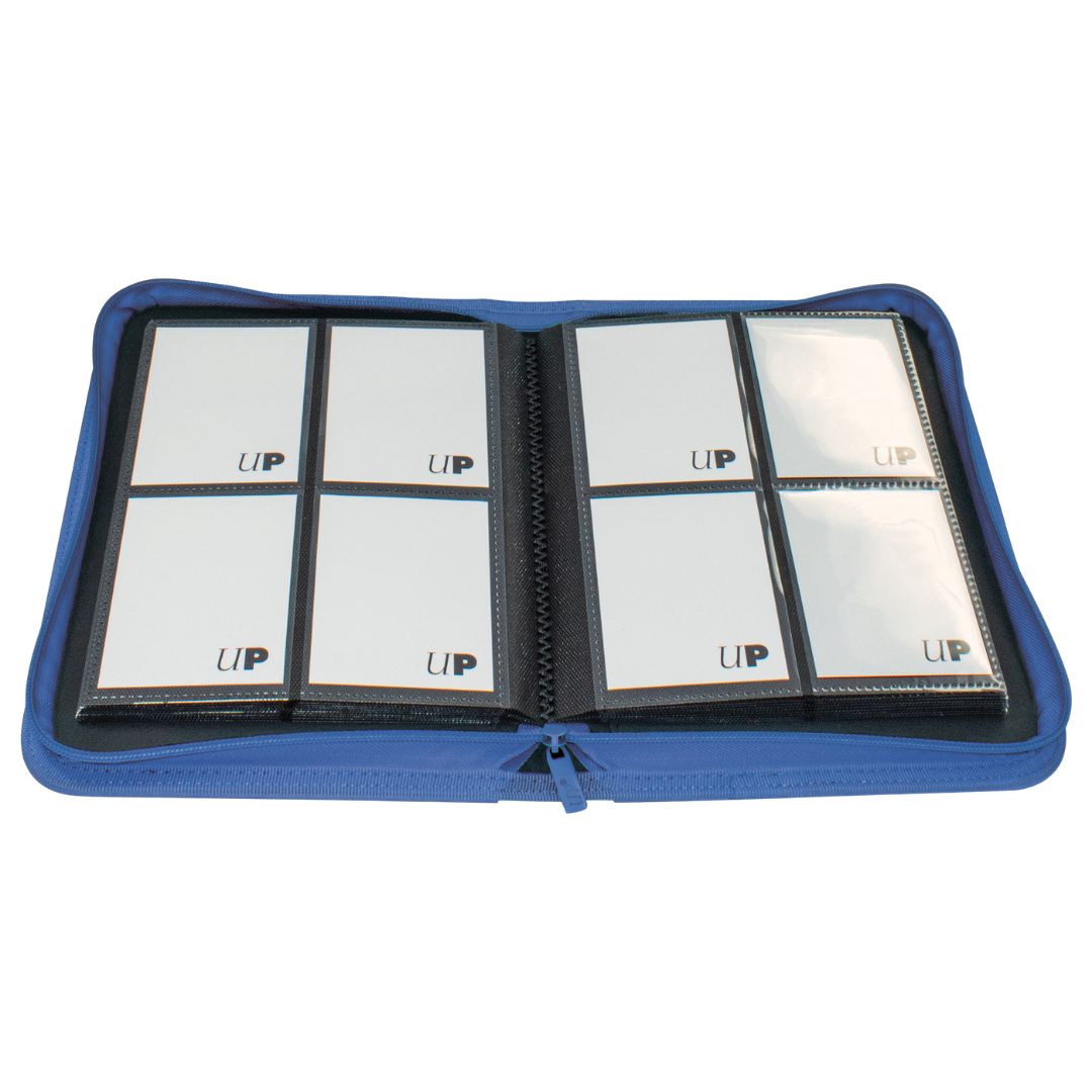 Ultra Pro Vivid Blue 4 Pocket Pro Binder for trading card storage and organization