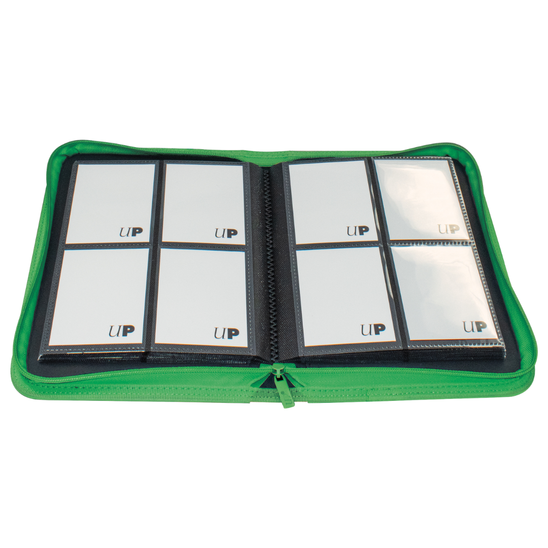 Ultra Pro Vivid Green 4 Pocket Pro Binder for trading card storage and organization