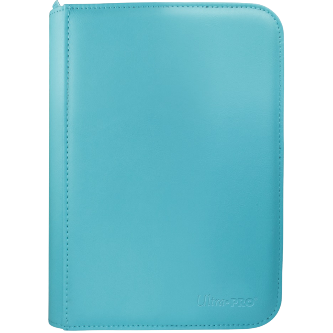 Ultra Pro Vivid Light Blue 4 Pocket Pro Binder for trading card storage and organization