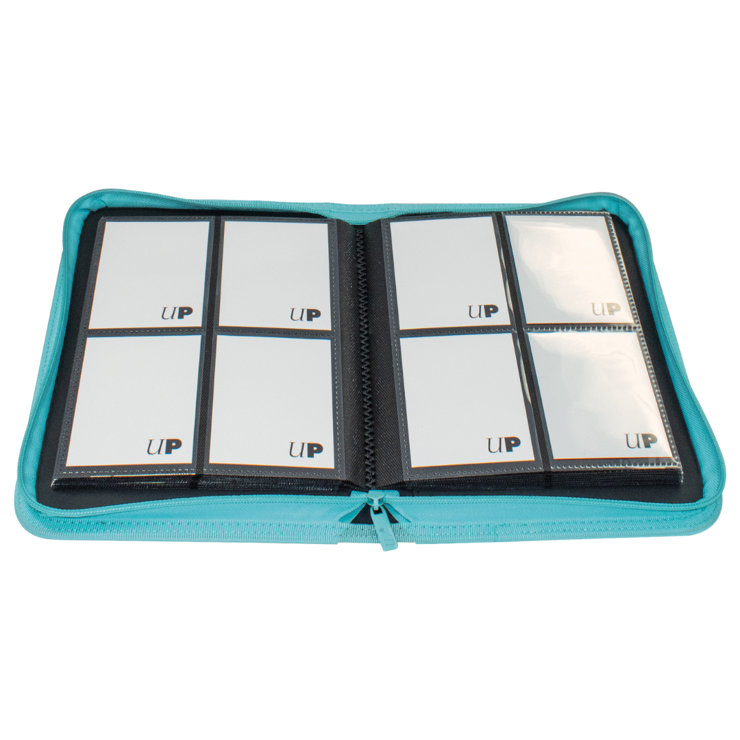 Ultra Pro Vivid Light Blue 4 Pocket Pro Binder for trading card storage and organization