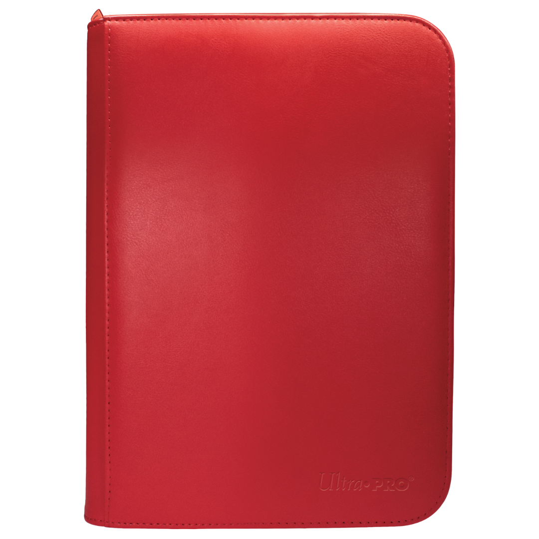 Ultra Pro Vivid Red 4 Pocket Pro Binder for trading card storage and organization