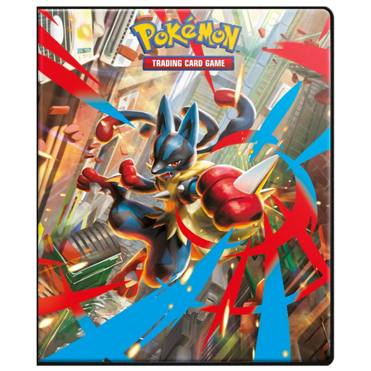 Ultra Pro Pokémon Mega Evolution 9-pocket portfolio featuring Lucario artwork