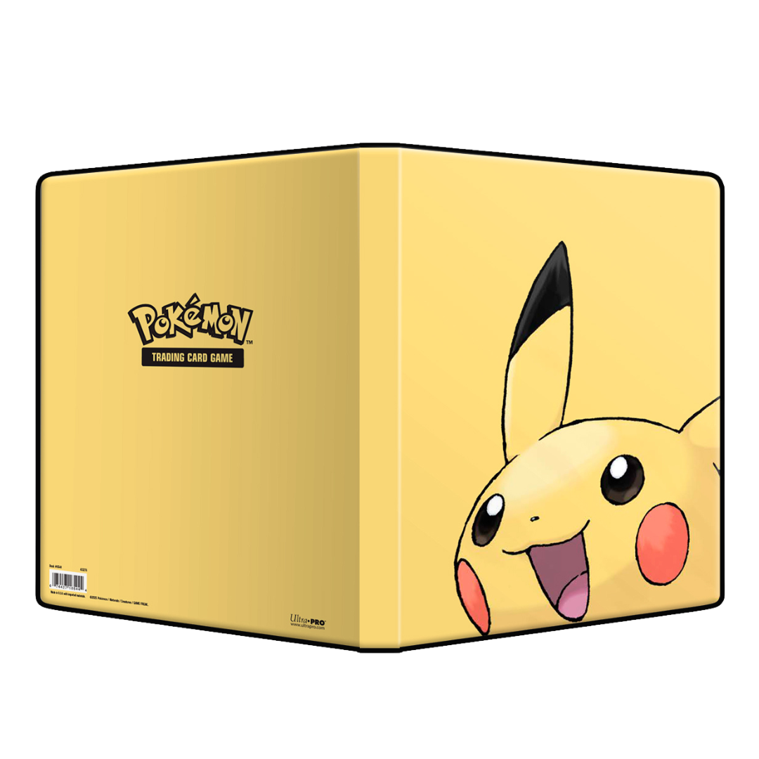 Ultra Pro 9-Pocket Portfolio Pokemon Pikachu 2025, premium Pokemon card storage with Pikachu design for organizing and safeguarding your TCG collection.
