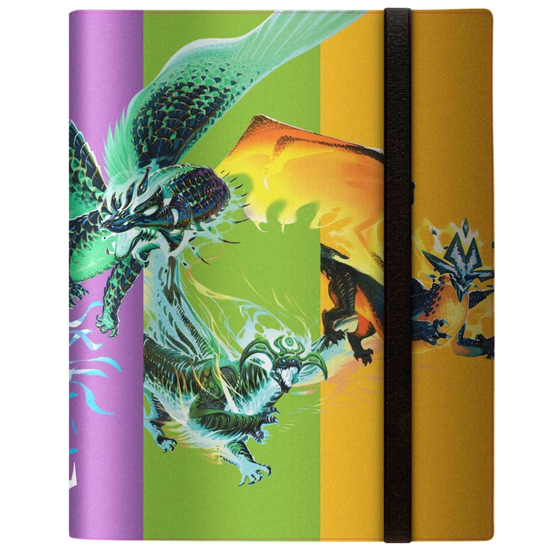 Ultra Pro 9-Pocket Pro Binder for Magic: The Gathering Return to Tarkir, featuring exclusive artwork and elastic strap closure, holding up to 360 cards.