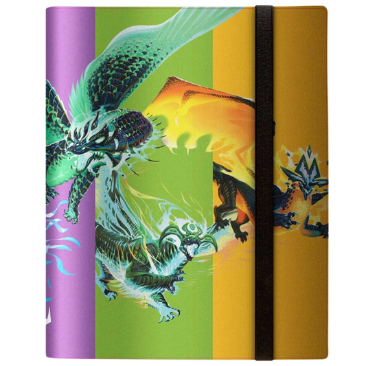 Ultra Pro 9-Pocket Pro Binder for Magic: The Gathering Return to Tarkir, featuring exclusive artwork and elastic strap closure, holding up to 360 cards.