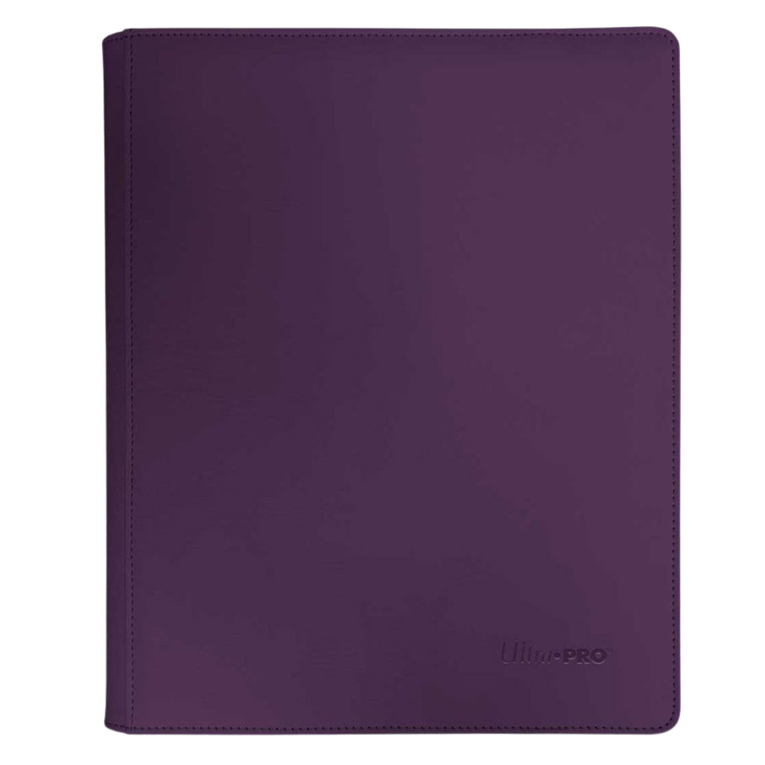 Ultra Pro 9 Pocket Pro Binder - Vivid - Midnight Plum for premium trading card storage, fits up to 360 cards with side-loading pockets and an elegant finish.
