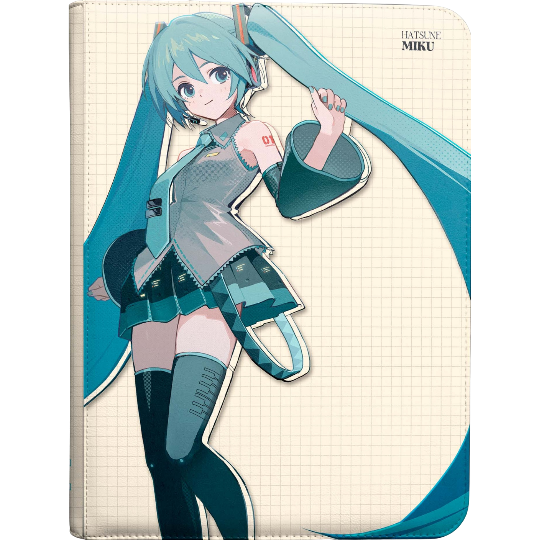Ultra Pro Hatsune Miku Retro Soundscapes 9 Pocket Zip Binder for trading card storage