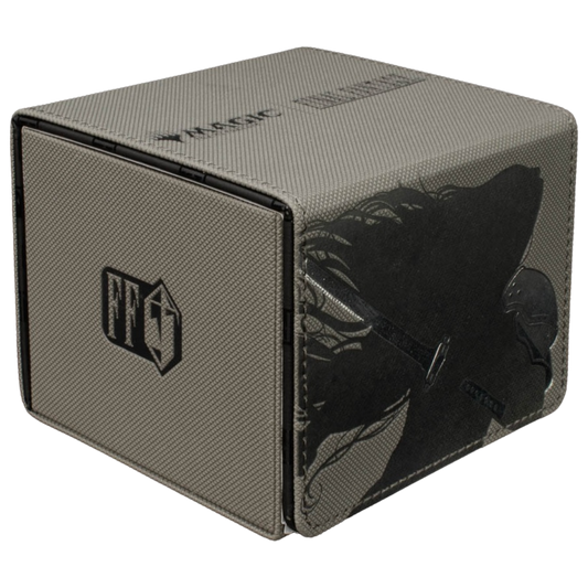 Magic: The Gathering Universes Beyond Sephiroth Deck Box by Ultra Pro with leatherette design, iconic art, and secure magnetic lock








