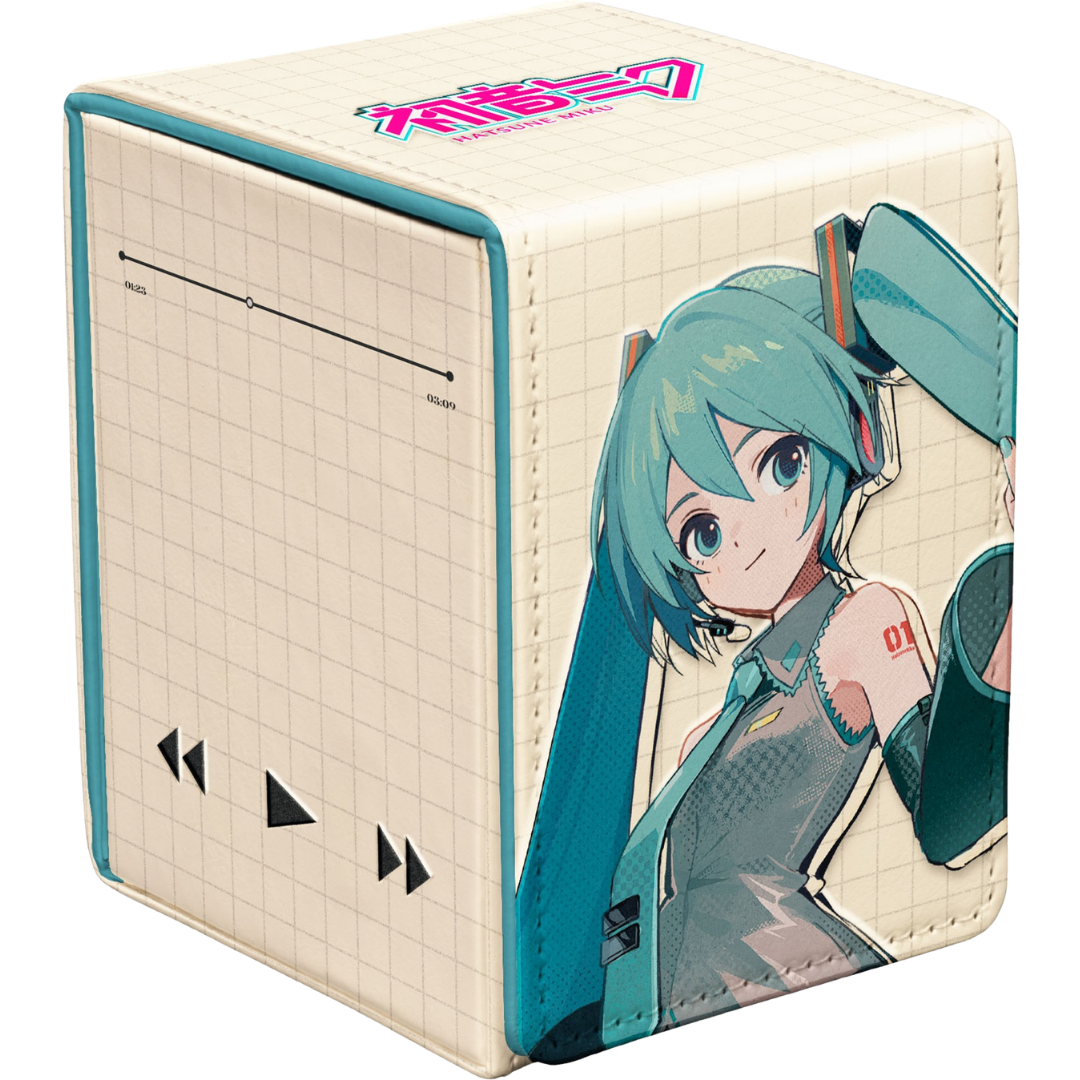 Ultra Pro Hatsune Miku Retro Soundscapes deck box for trading card storage and protection