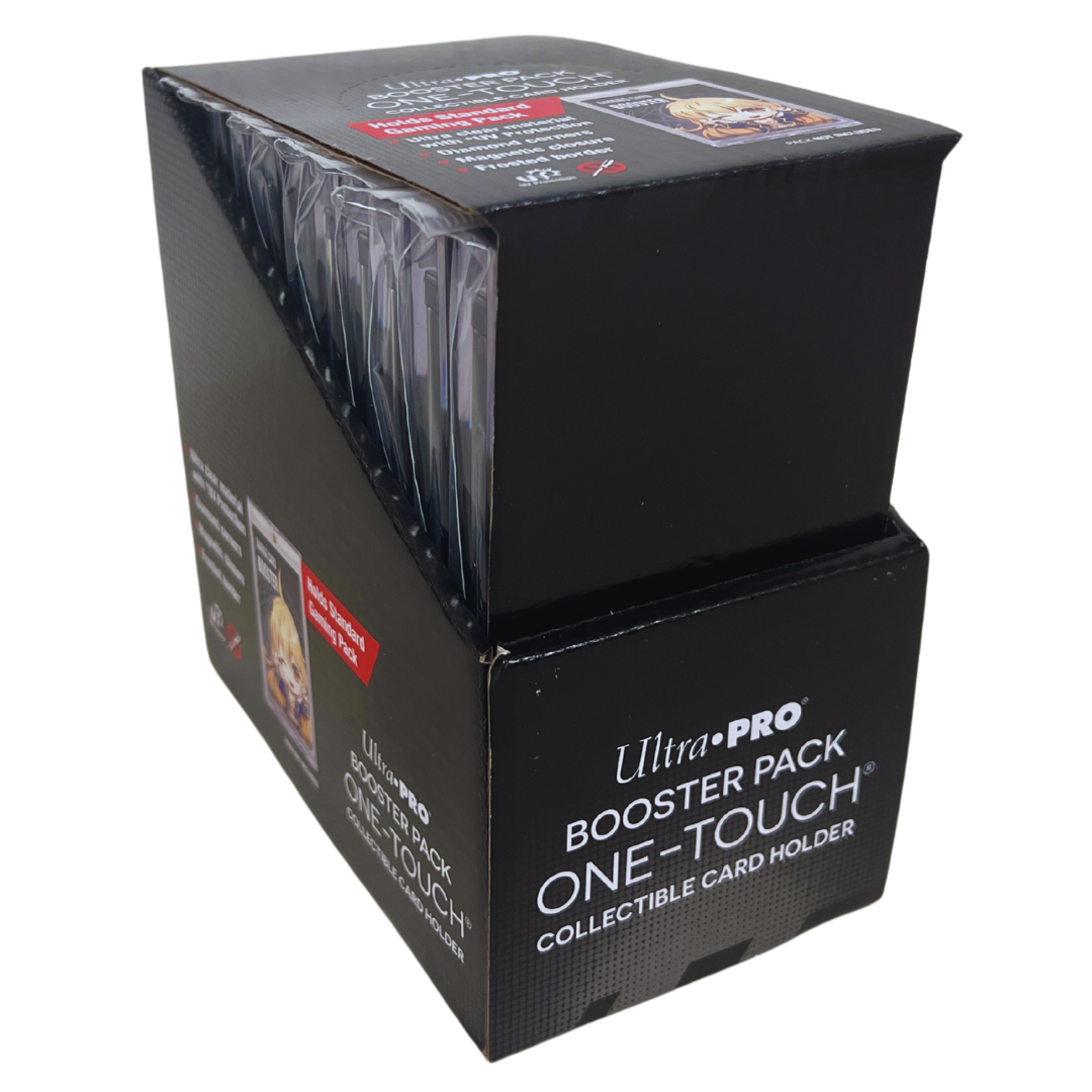 Ultra Pro One Touch Booster Pack display of 10 magnetic cases for sealed booster pack protection, UV resistant TCG collectible display holders