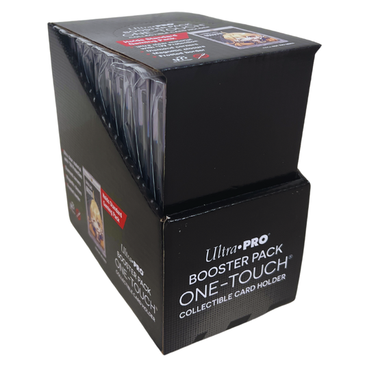 Ultra Pro One Touch Booster Pack display of 10 magnetic cases for sealed booster pack protection, UV resistant TCG collectible display holders