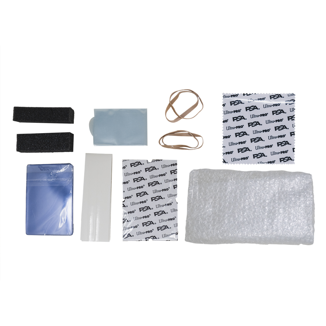 Ultra Pro PSA card grading submission kit for safe trading card shipping