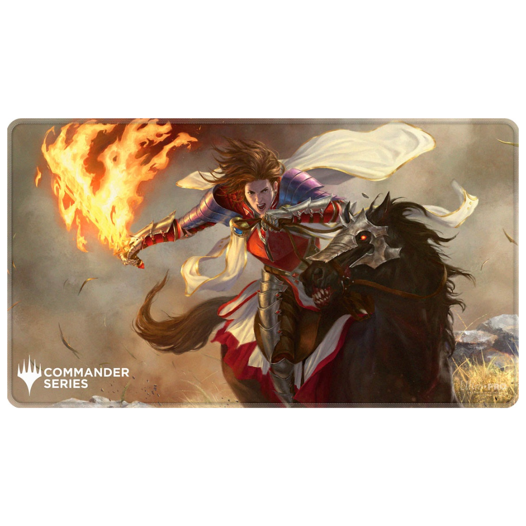 Ultra Pro MTG Commander Series Syr Gwyn stitched playmat, knight-themed Magic playmat with bold artwork and durable non-slip surface.

