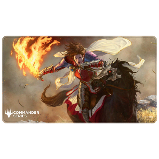 Ultra Pro MTG Commander Series Syr Gwyn stitched playmat, knight-themed Magic playmat with bold artwork and durable non-slip surface.

