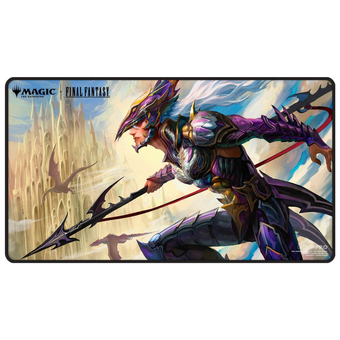 Ultra Pro MTG Final Fantasy X playmat black stitched premium Magic the Gathering crossover gaming mat








