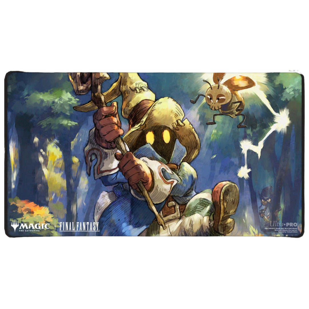 Ultra Pro MTG Final Fantasy playmat black stitched premium Y edition Magic the Gathering crossover gaming mat








