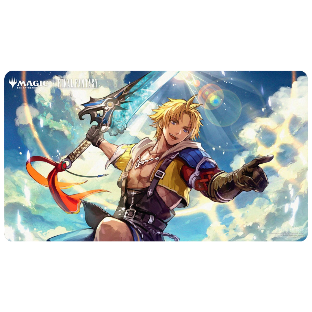 Ultra Pro Final Fantasy Tidus, Yuna's Guardian MTG playmat soft fabric and non-slip rubber base








