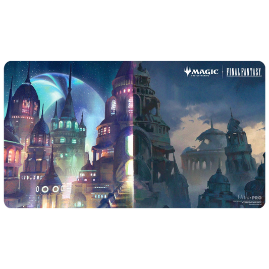 Ultra Pro Final Fantasy Zanarkand Ancient Metropolis playmat for Magic: The Gathering 24x13.5" soft fabric and rubber base





