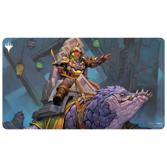 Ultra Pro MTG Return to Tarkir Abzan Commander Playmat featuring exclusive artwork, soft fabric top, and non-slip rubber backing for premium gameplay protection.