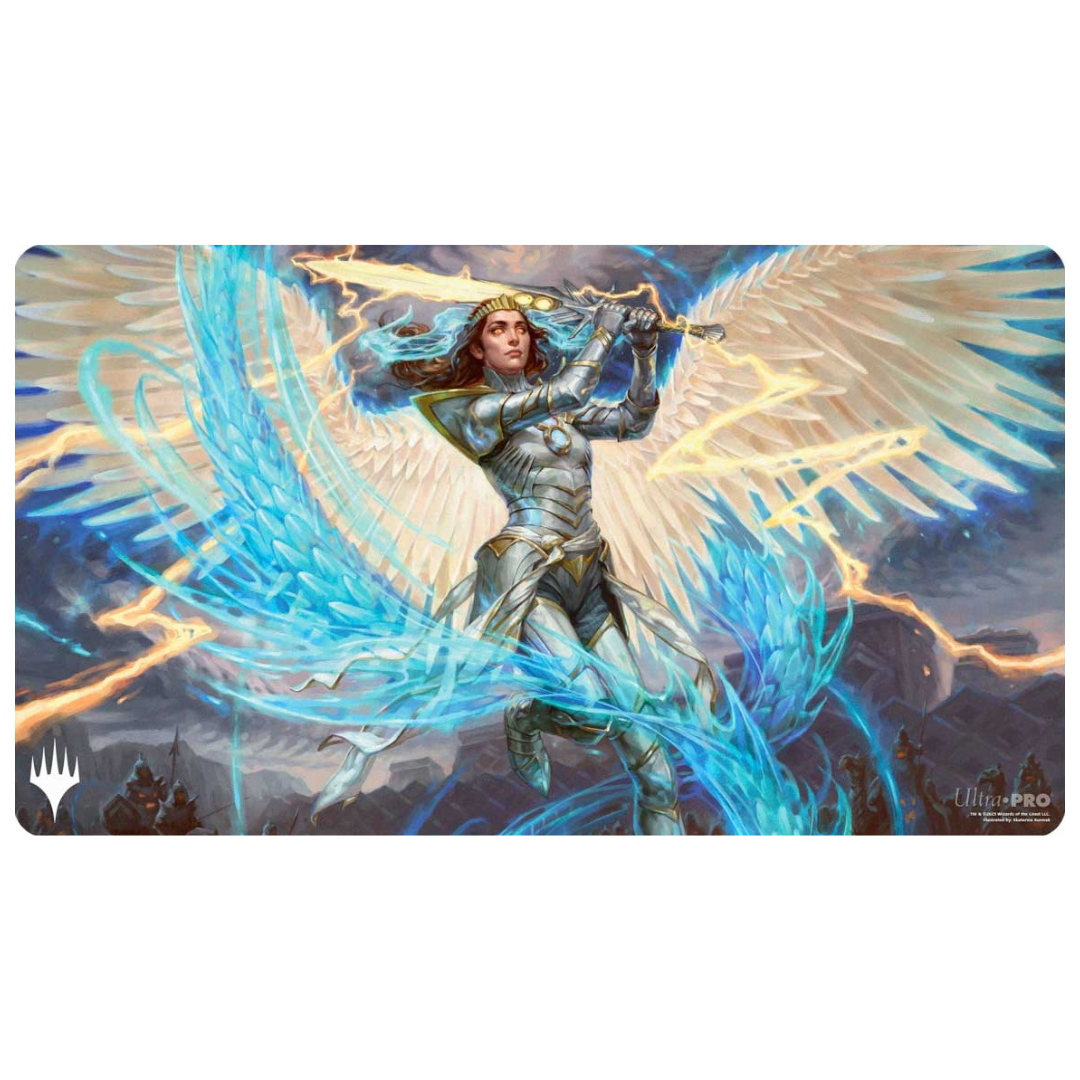 Tarkir Dragonstorm Elspeth, Storm Slayer Playmat, premium gaming surface with Elspeth design for Magic: The Gathering players, providing style and protection.