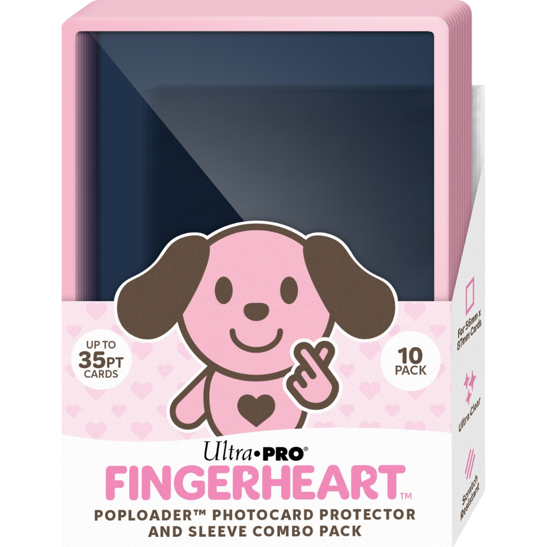 Ultra Pro Fingerheart Poploader photocard protector and sleeve combo pack 10 count