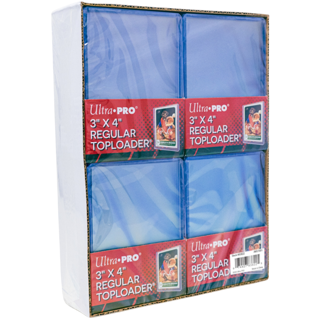 Ultra Pro 3x4 Top Loaders Four Pack Tray with 100 rigid card holders for trading cards