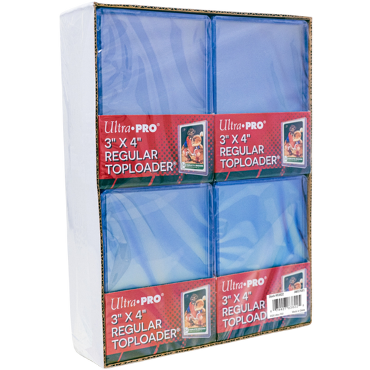 Ultra Pro 3x4 Top Loaders Four Pack Tray with 100 rigid card holders for trading cards