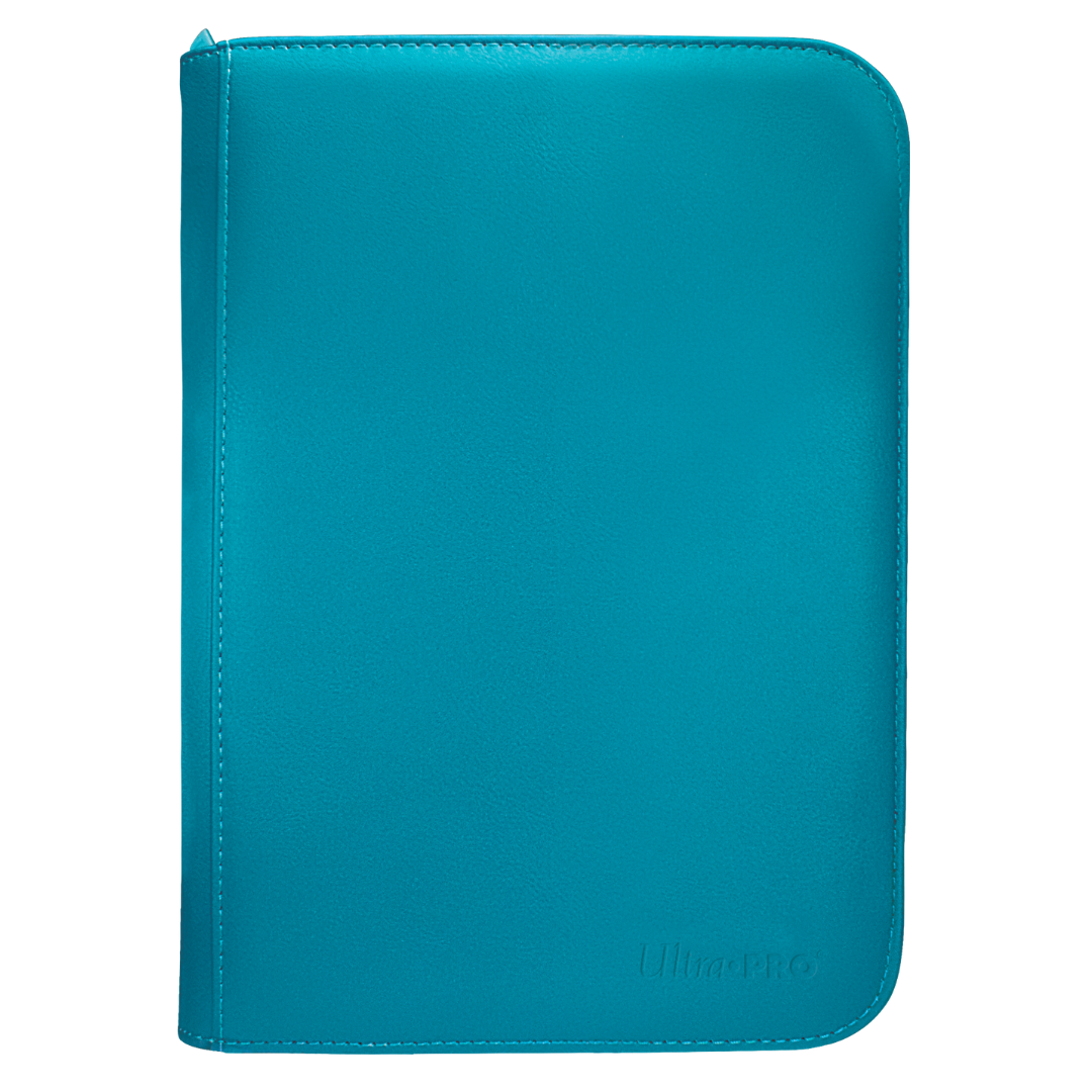 Ultra PRO Vivid 4 Pocket PRO Binder Teal zippered trading card album for 160 standard size cards