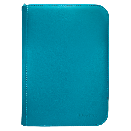 Ultra PRO Vivid 4 Pocket PRO Binder Teal zippered trading card album for 160 standard size cards