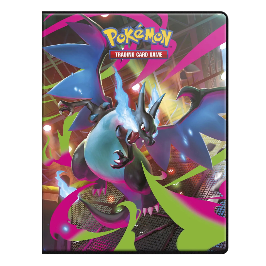 Ultra Pro 9 pocket Pokémon Phantasmal Flames portfolio with Mega Charizard X full art cover