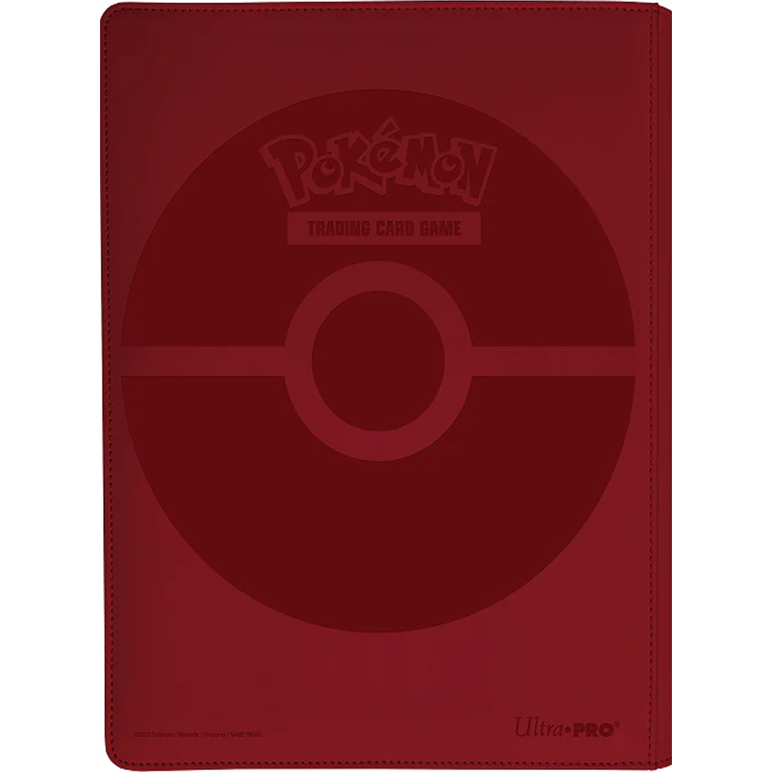 Ultra Pro 9-pocket Charizard Pokémon binder with zipper, padded leatherette, and foil detailing