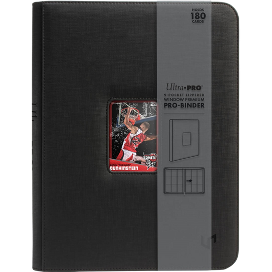 Ultra Pro 9 Pocket Zip Binder Window Black trading card binder for Pokémon and Magic cards