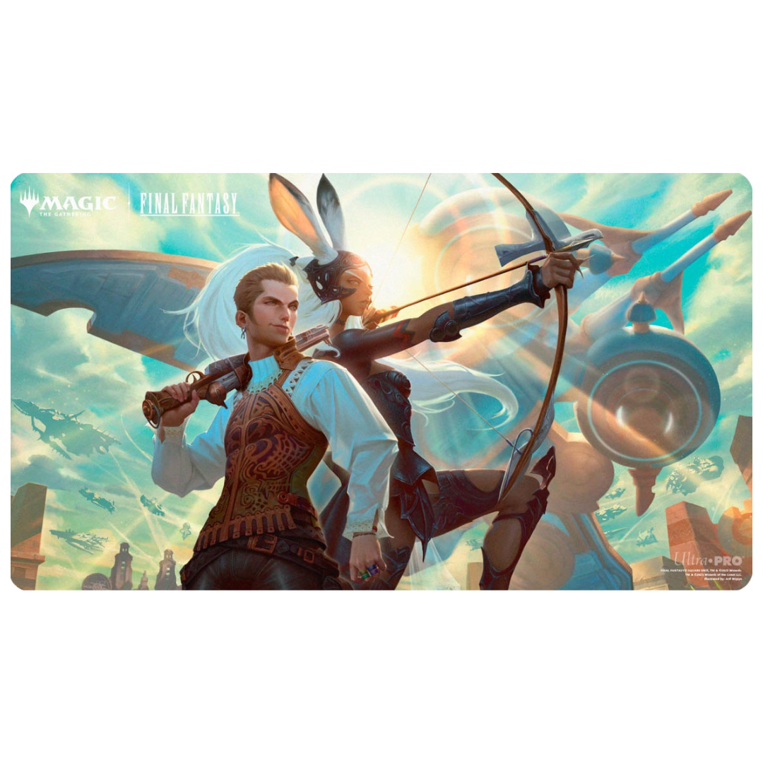 Ultra Pro Final Fantasy Balthier & Fran playmat with soft fabric and anti-slip backing








