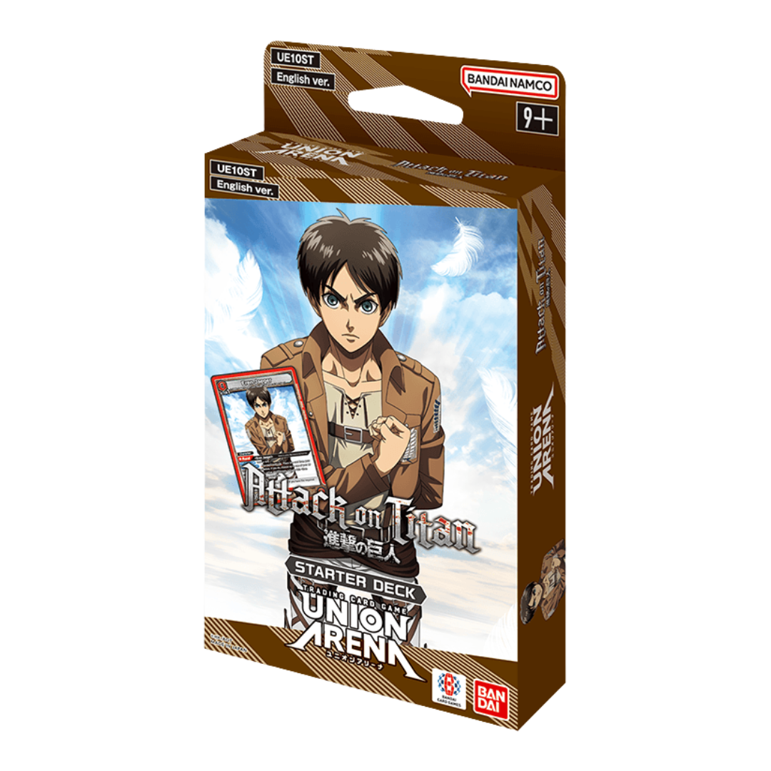 Union Arena Attack on Titan Starter Deck with Eren Yeager artwork and promo pack included