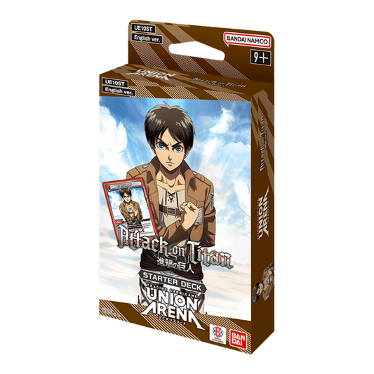 Union Arena Attack on Titan Starter Deck with Eren Yeager artwork and promo pack included