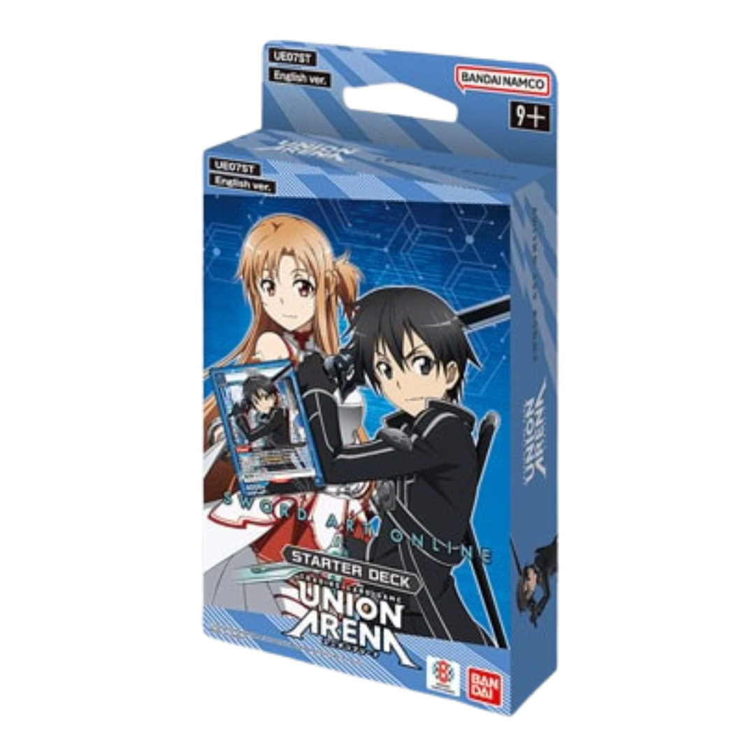 Union Arena Sword Art Online Starter Deck, ready-to-play TCG deck featuring Kirito, Asuna, and SAO characters for collectors and new Union Arena players.