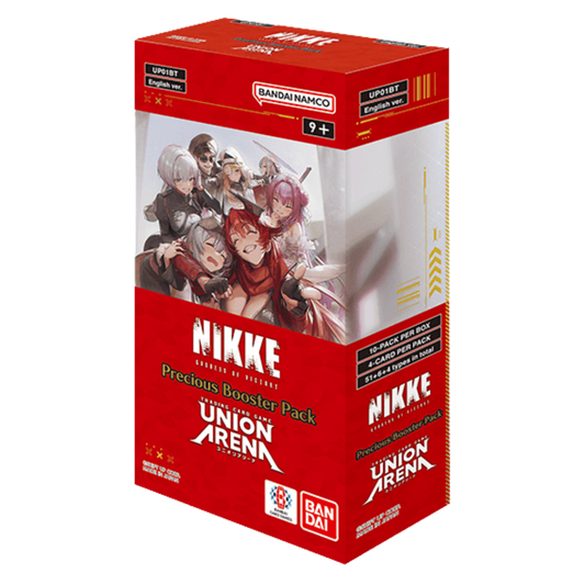 Union Arena Goddess of Victory NIKKE Precious Booster Display with 10 all-foil booster packs