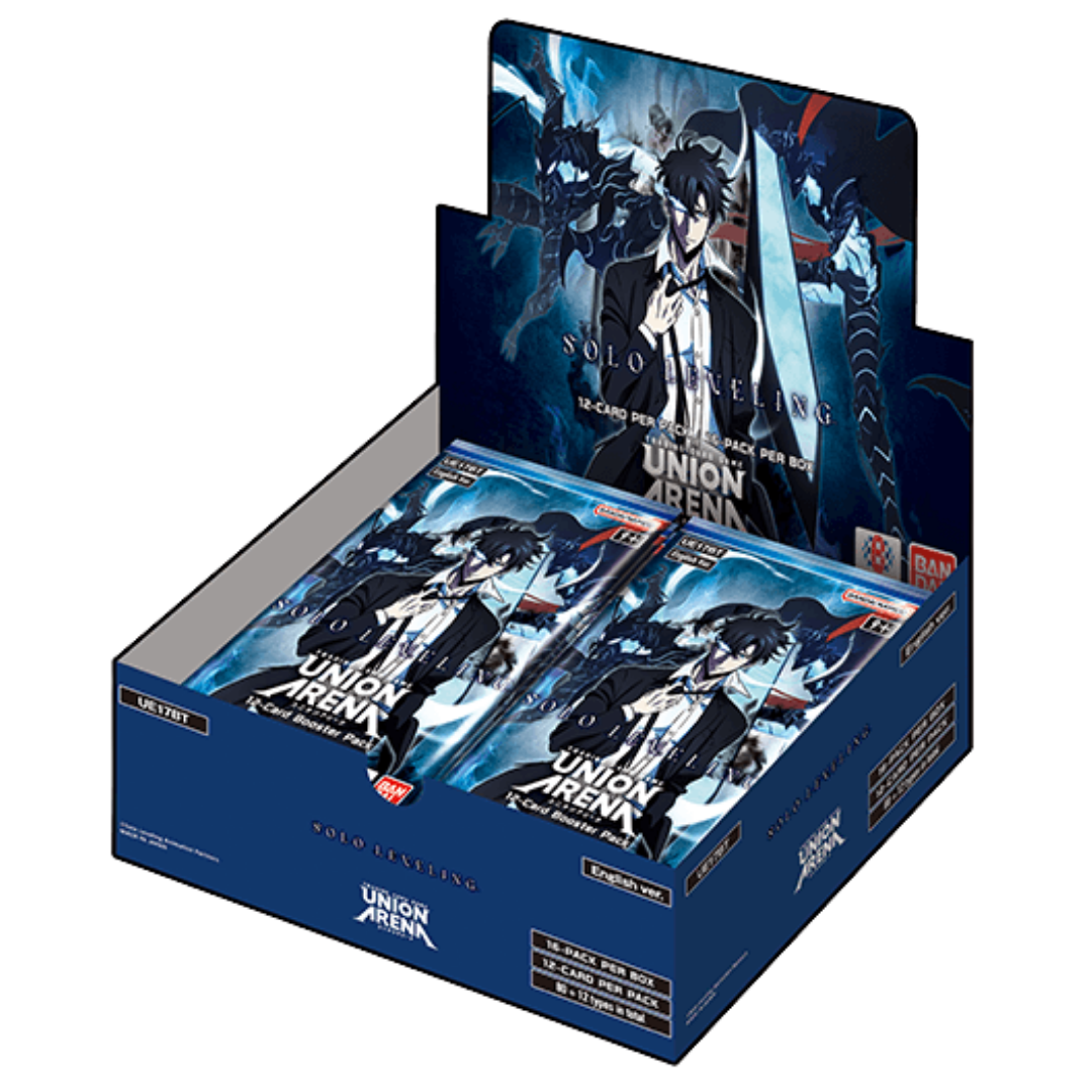 Union Arena Solo Leveling booster display box English version Bandai trading card game 16 packs