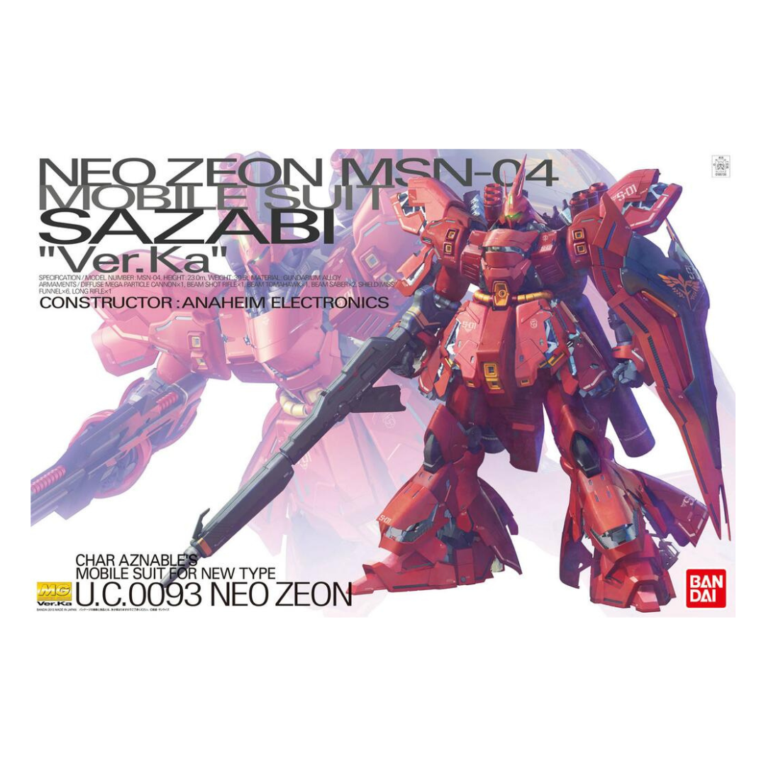 Bandai - MG - Sazabi (Ver. Ka) 'Mobile Suit Gundam: Char's Counterattack'