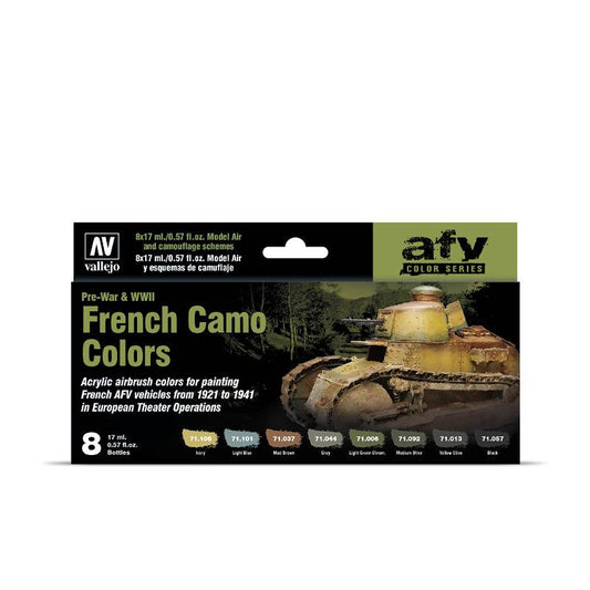 Vallejo - AFV Color Series - French Camo Colors Pre-War/WWII - Set of 8