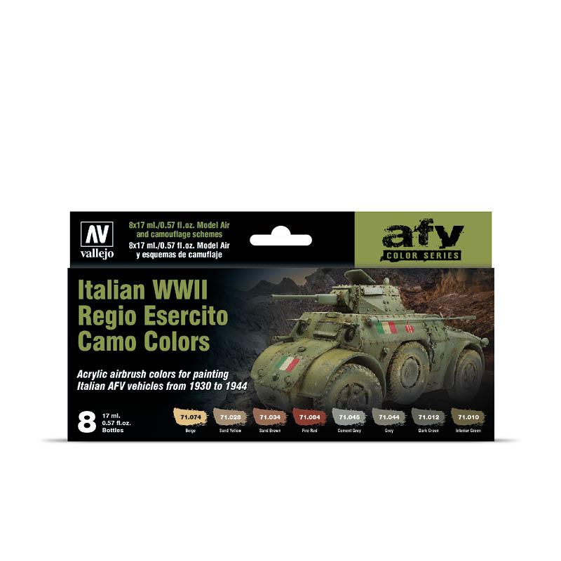 Vallejo - AFV Color Series - Italy WWII Regio Esercito Camo Colors - Set of 8